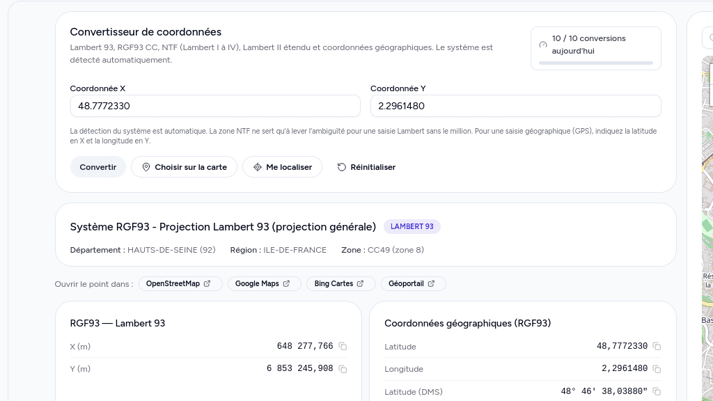 Pas d'installation, pas de configuration